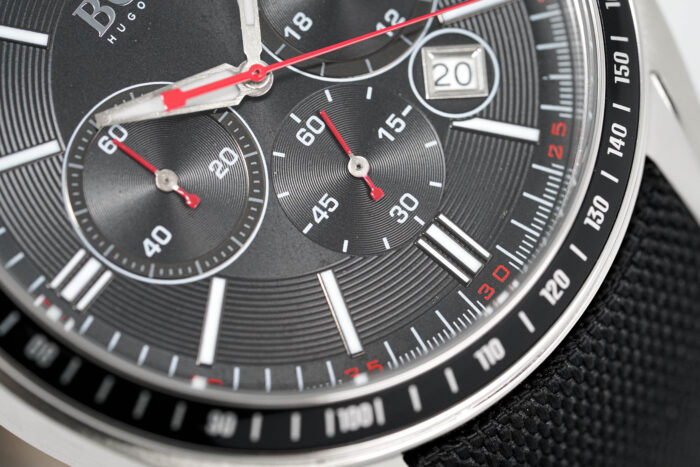 Hugo Boss Men's Watch Chronograph Black Driver Fabric Leather - HB1513087 - Image 3